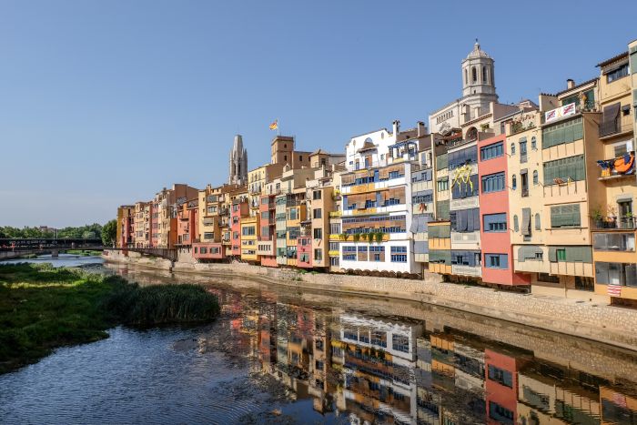 Girona City Marathon Startlinie im Devesa Park