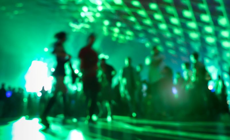 Underground Pulse Dancefloor mit professionellem Sound-System